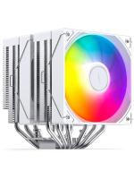 ����� JONSBO CB80 White LGA1851/1700/1200/115X/AM5/AM4 (TDP 260W, PWM, 120mm ARGB LED Fan + 120mm Black Fan, 6 �������� ������, 4-pin, �����) Retail