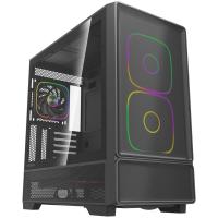 ������ Powercase AX5, Black, TG, Type-C, 2x 140mm +3x 120mm ARGB PWM Fans, Nylon filters, ������, ATX  (CJXA-A5)