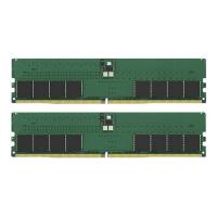   64Gb Kingston ValueRAM (KVR48U40BD8K2-64), DDR5, 4800MHz,  Non-ECC , CL40, 1.1V, (Kit of 2) 2RX8,  288-pin, RTL
