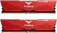   DDR5 TEAMGROUP T-Force Vulcan 32GB (2x16GB) 6000MHz CL30 (30-36-36-76) 1.35V / FLRD532G6000HC30DC01 / Red