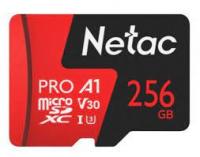 ���� ����� microSDHC 256Gb Class10 Netac NT02P500PRO-256G-R P500 Extreme Pro + adapter