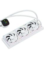 ������� ����������� ���������� Thermalright Frozen Horizon 360 Digital (360mm, LED temp., White, ARGB/ Fans: 3x120mm, 68.9CFM, 28.2dBA, 2000RPM/ Pump height 53.2mm, Rad thickness 27mm/ S: 1700, 1200, 1851, 115X, AM5, AM4)