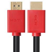Кабель Greenconnect GCR-HM450-1.5m, 1.5m, HDMI версия 1.4, черный, красные коннекторы, OD7.3mm, 30/30 AWG, позолоченные контакты, Ethernet 10.2 Гбит/с, 3D, 4K, экран