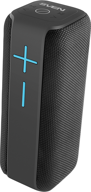 SVEN PS-205, черный, акустическая система (2.0, мощность 2x6 Вт (RMS), Waterproof (IPx6), TWS, Bluetooth, FM, USB, microSD, встроенный аккумулятор)