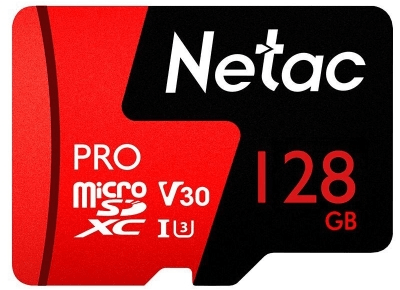 ����� ������ 128Gb MicroSD Netac P500 Extreme Pro (NT02P500PRO-128G-S), Retail version card only