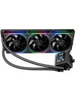 ������� ���������� ��� ���������� Thermalright Frozen Warframe SE 360 ARGB V2 (360mm, LED temp., Black, ARGB/ Fans: 3x120mm, 68.9CFM, 28.2dBA, 2000RPM/ Pump height 59mm, Rad thickness 27mm/ S: 1851, 1700, 1200, 115X, AM5, AM4)