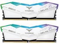Модуль памяти 32GB (2x16GB) TEAMGROUP T-Force Delta RGB, DDR5, 6800MHz CL34 (34-44-44-84), 1.4V / FF4D532G6800HC34BDC01 / White