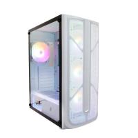  1STPLAYER FIREBASE X4 White / ATX, TG / 4x120mm LED fans inc. / X4-WH-4F1-W