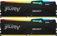 ����������� ������ 64Gb DDR5 6000MHz Kingston Fury Beast RGB KF560C36BBE2AK2-64 2x32Gb KIT