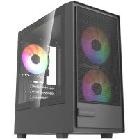 ������ Powercase Mistral SM02 ARGB, Tempered Glass, 3x120mm ARGB PWM fans, ������, mATX  (CMMSM02B-A3)