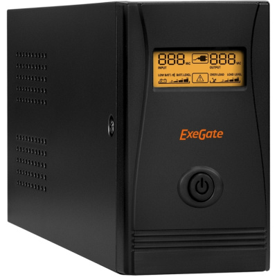 ��� ExeGate SpecialPro Smart LLB-650.LCD.AVR.EURO.RJ.USB 650VA/360W, Black
