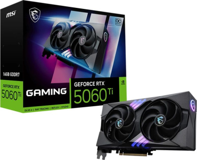  MSI NVIDIA GeForce RTX 5060 Ti 16Gb Gaming OC GDDR7 Ret
