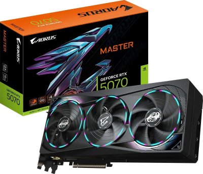  Gigabyte NVIDIA GeForce RTX 5070 Master 12GB GDDR7 RTL GV-N5070AORUS M-12GD
