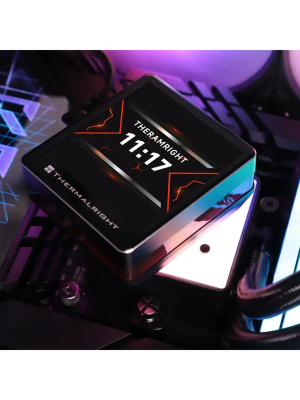 ������� �������� ���������� Thermalright Grand Vision 360 ARGB Soc-AM5/AM4/1151/1200/2066/2011/1700 ������ 4-pin 29.6dB Al LCD Ret (G-VISION-360-BL-ARGB)
