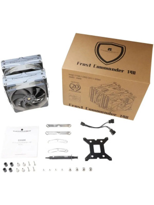 ����� Thermalright Frost Commander 140 LGA115X/1200/1700/2011/-3/2066/AM4/AM5 (Dual Tower, 120mm + 140mm PWM Fan, ������ ���������, 5 ����. ������ 8��) / TRFC140