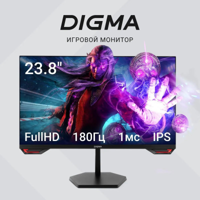  Digma 23.8" Gaming Overdrive 24P511F  IPS LED 2ms 16:9 HDMI M/M  250cd 178/178 1920x1080 180Hz G-Sync DP FHD 2.9