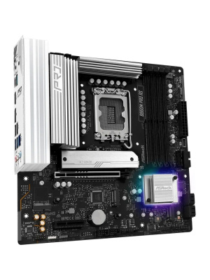 ����������� ����� ASROCK B860M PRO RS, LGA1851, B860, 4*DDR5, 4*SATA, 4*M.2, 6*USB 3.2, 2*USB 2.0, Type-C, 2*PCIx16, 1*M.2 (Key E), HDMI+DP, mATX