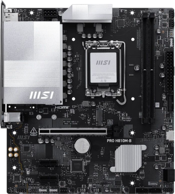 ����������� ����� MSI PRO H810M-B, LGA1851, H810, mATX, Ret