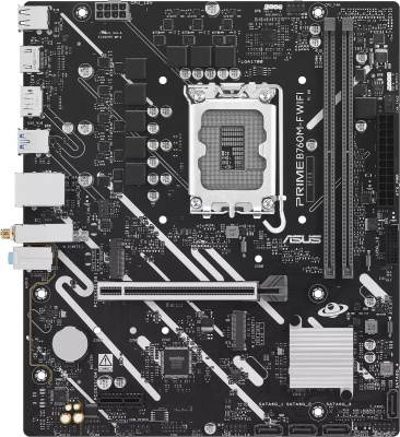 ����������� ����� Asus PRIME B760M-F WIFI, Socket LGA 1700, Intel B760, mATX, Ret