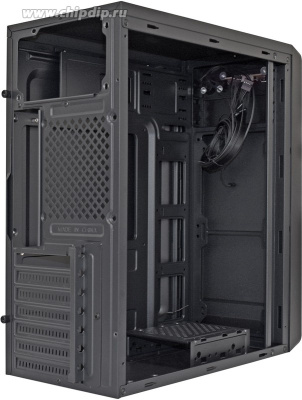Exegate EX283074RUS  Miditower ExeGate XP-332 Black, ATX, <XP600, Black,120mm>, 2*USB, Audio