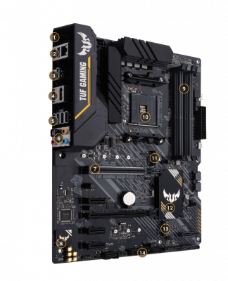 ����������� ����� Asus TUF Gaming B450-Plus II sAM4, AMD B450, PCI-Ex16
