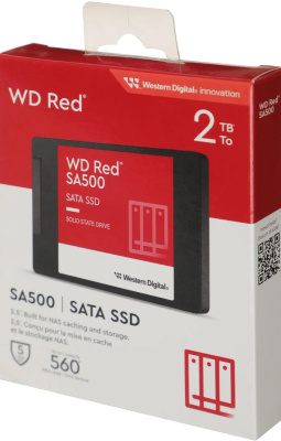 ������������� ���������� SSD Western Digital 2.5" 2TB Red SA500 NAS 3D NAND WDS200T2R0A SATA-III (TLC)