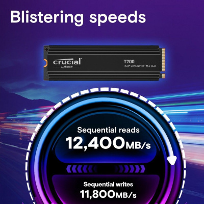 ������������� ���������� SSD Crucial T700 4TB PCIe Gen5 NVMe M.2 SSD CT4000T700SSD3