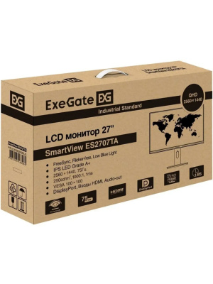 ������� ExeGate 27"�ES2707TA SmartView ������ {IPS 2560x1440 75Hz 1ms} [EX296976RUS]