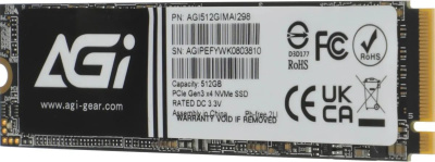 ���������� SSD AGi PCIe 3.0 x4 512GB AGI512GIMAI298-CB AI298 M.2 2280