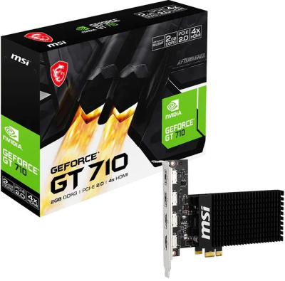 ���������� MSI NVIDIA GeForce GT 710 2GB (GT 710 2GD3H 4HDMI)