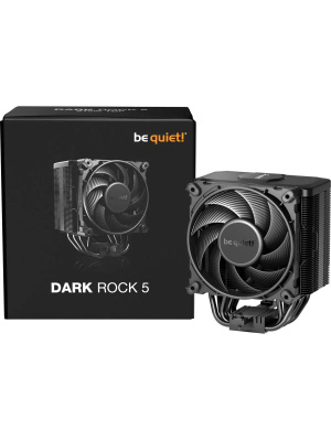 ����� ��� ���������� be quiet! DARK ROCK 5 (210W, 4-pin PWM, 161mm, Al/Cu, 6x6mm, 1x120mm, 55CFM, 29.8dBA, 2100RPM, S: 1851/1700/1200/115X, AM5/AM4, black)