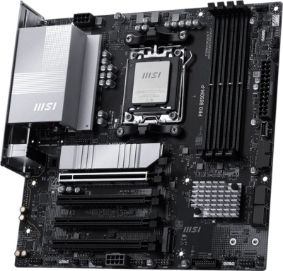 ����������� ����� MSI PRO B850M-P, Socket AM5, AMD B850, mATX, Ret