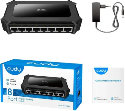 ���������� Cudy GS108D (L2) 8x1����/� �������������