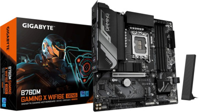 ����������� ����� Gigabyte B760M GAMING X WIFI6E GEN5, LGA 1700, Intel B760, mATX, Ret