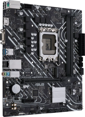 ����������� ����� ASUS PRIME H610M-K D4 Socket 1700, Intel H610, 2xDDR4, PCI-E 4.0, 2xUSB 3.2 Gen1, VGA, HDMI, mATX