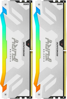  / Kingston 32GB 6000MT/s DDR5 CL32 DIMM (Kit of 2) FURY Renegade RGB White XMP (KF560C32RWAK2-32)
