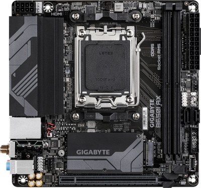 ����������� ����� Gigabyte B650I AX, SocketAM5, AMD B650, mini-ITX, Ret