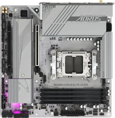 ����������� ����� Gigabyte B650M AORUS ELITE AX ICE
