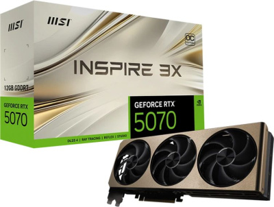  MSI NVIDIA GeForce RTX 5070 OC 12Gb (RTX 5070 12G INSPIRE 3X OC)