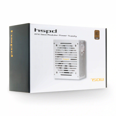 ���� ������� �� HSPD HSI-750BS-WH, 750 ��, 120 �� 80 Plus Bronze, �����, retail
