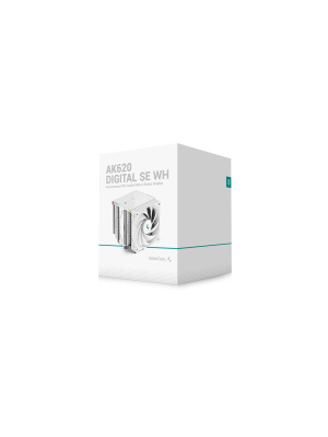 ����� DEEPCOOL AK620 DIGITAL SE WH LGA20XX/1700/1200/115X/AM5/AM4 (TDP 260W, PWM, DUAL Fan 120mm, 6 ����. ������, ARGB, �����) RET (R-AK620-WHADMN-GJD)