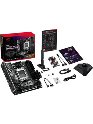 ����������� ����� ASUS ROG STRIX X870-I GAMING WIFI, AM5, X870, 2*DDR5, 2*SATA, 2*M.2, 4*USB 3.2, 3*USB 2.0, 2*USB4, Type-C, 2*PCIx16, HDMI, mIATX