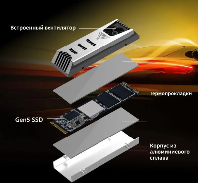 ���������� SSD Patriot PCIe 5.0 x4 4TB PV553P4TBM28H PV553 M.2 2280