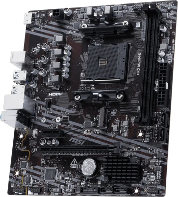 ����������� ����� MSI PRO A520M-S, Socket AM4, AMD A520, mATX, Ret