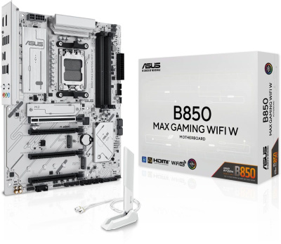   ASUS B850 MAX GAMING WIFI W , SocketAM5, AMD B850, ATX, Ret 90MB1M10-M0EAY0