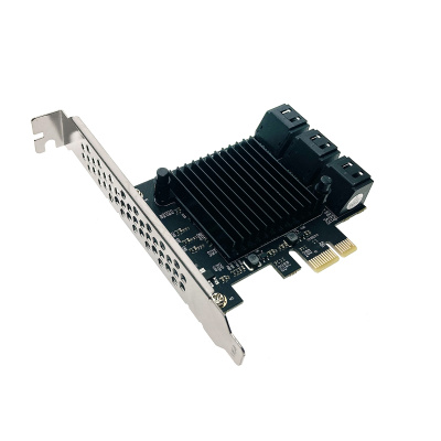 ���������� PCI-E, Espada SATA 6G 8 ������, ��� Marvell 88se9215+JMB575 (PCIe8SATAMar) (45579)