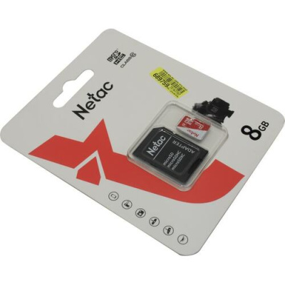 ����� ������ Netac P500 ECO MicroSDHC 8Gb Class 10 UHS-I 80MB/s (�)
