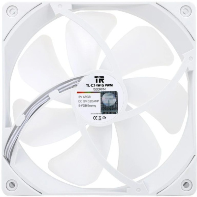 ����� ��� �������/ Thermalright TL-C14W-Sx3 (140x140x26mm, 4-pin PWM, ARGB, 74.3CFM, 26.6dBA, 1500RPM, White)