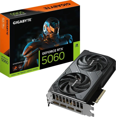  Gigabyte NVIDIA GeForce RTX 5060 Windforce OC 8Gb (GV-N5060WF2OC-8GD)