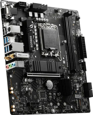 ����������� ����� MSI B760M BOMBER WIFI, Socket LGA 1700, Intel B760, mATX, Ret